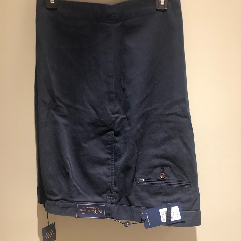 Navy shorts, new with tags, Polo by Ralph Lauren. Size 46 B